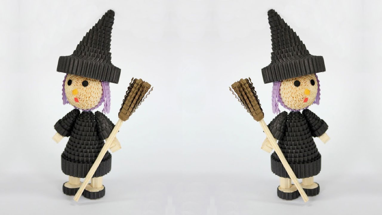 How To Make Cardboard Witch | DIY Halloween Witch | Halloween Craft Ideas