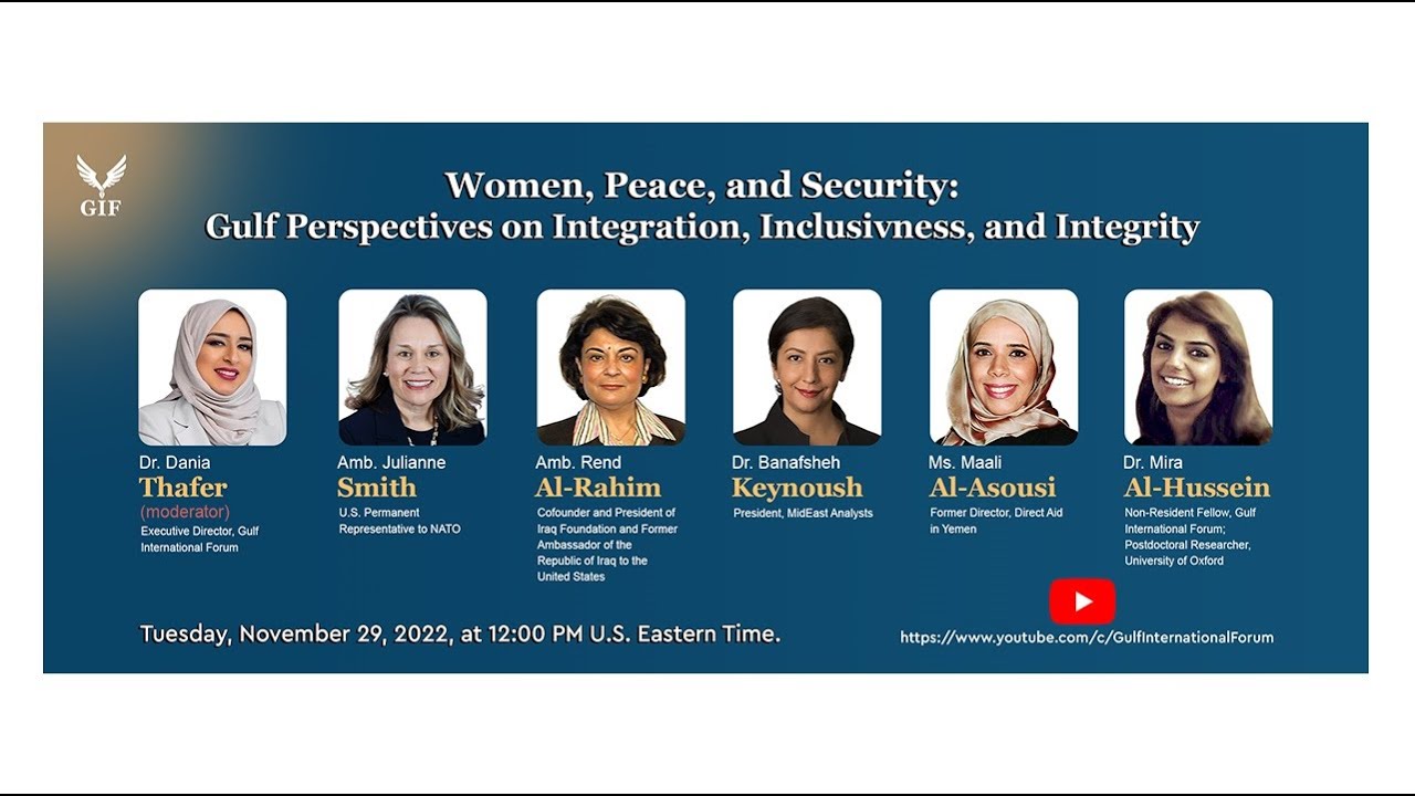 Women, Peace, and Security: Gulf Perspectives on Integration, Inclusiveness and Integrity