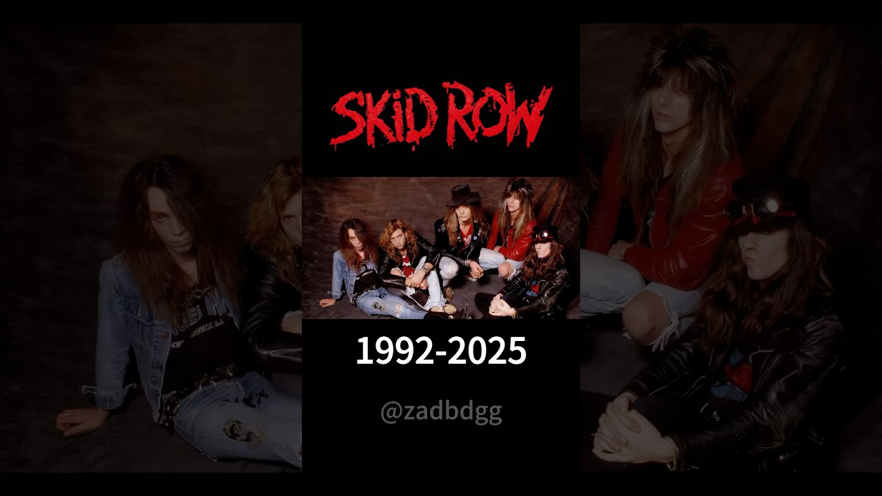 1992 ➡️ 2025—Skid Row’s Wild Journey 🎸 