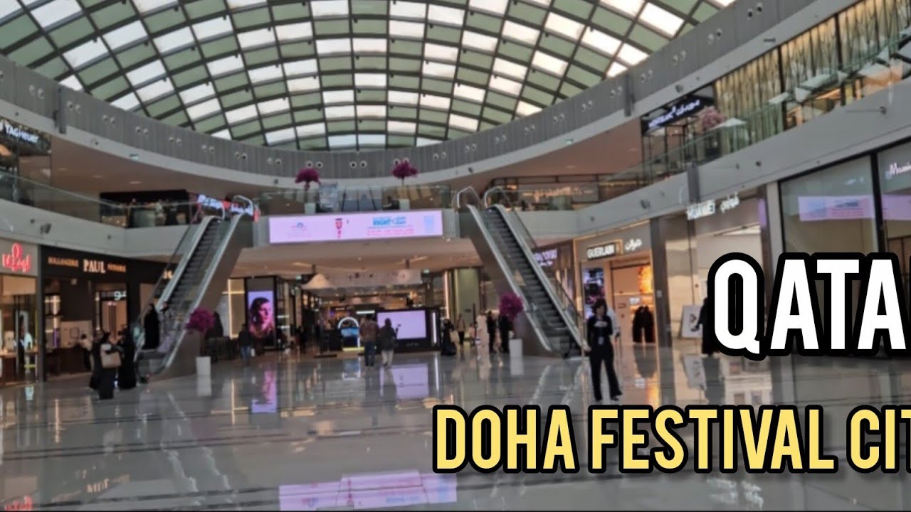 QATAR DOHA FESTIVAL CITY WALKING TOUR  |4K WALKING TOUR |SHOPPING MALL IN QATAR |ULTIMATE SHOPPING 