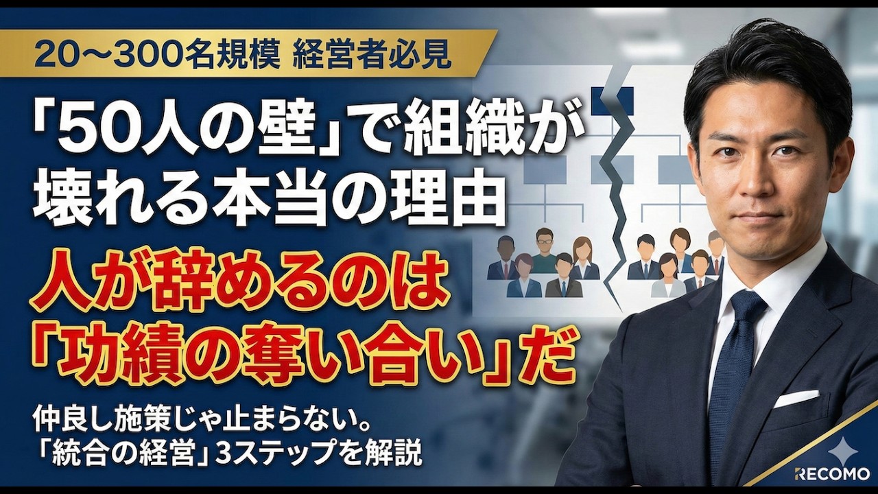 経営者が気づかない組織崩壊の兆候とは?