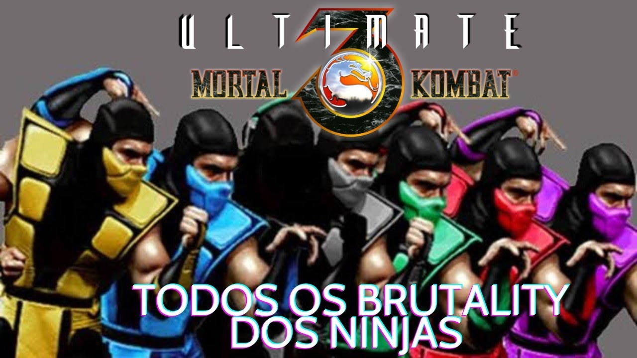 Mortal Kombat Trilogy e Ultimate Todos os Brutality dos Ninjas