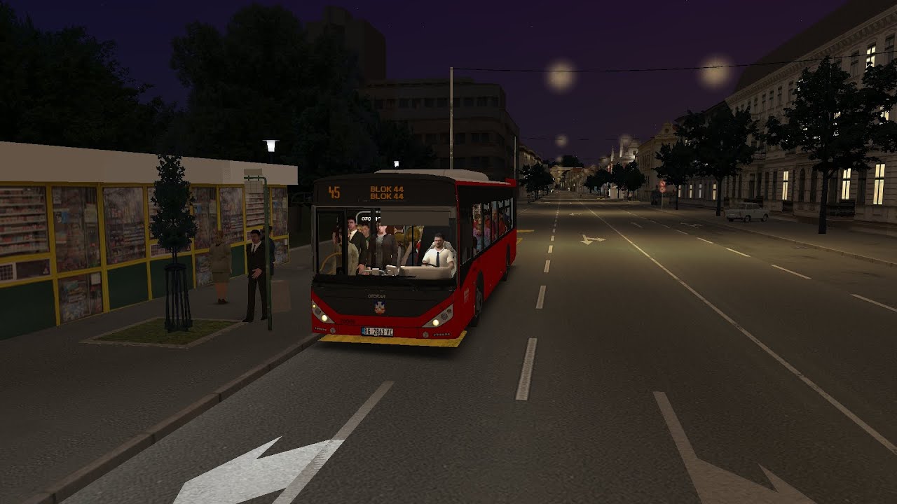 IDEMO U BLOKOVE,Omsi 2 beograd linija 45 z.novi grad-blok 44