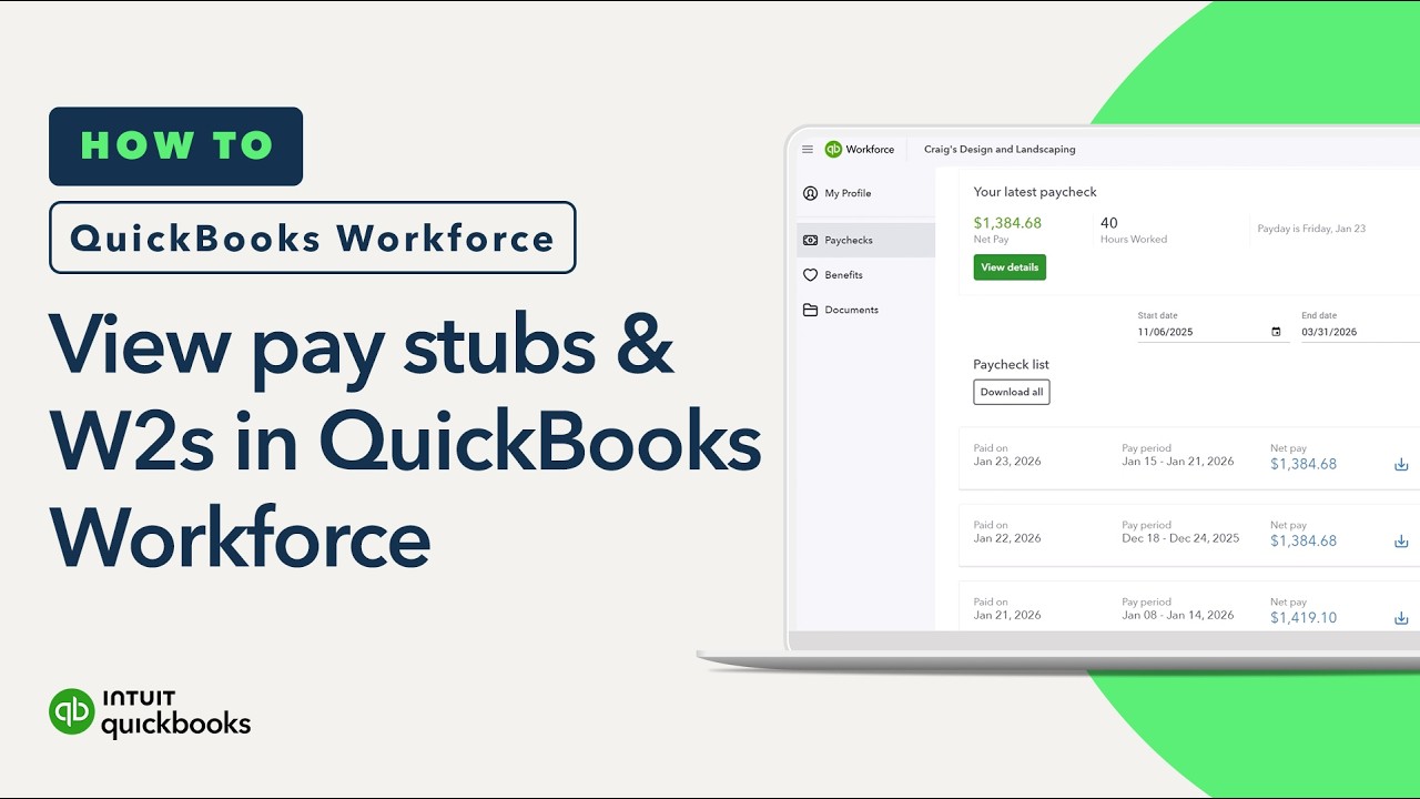 How to set up and use QuickBooks Workforce to see pay stubs and W2s