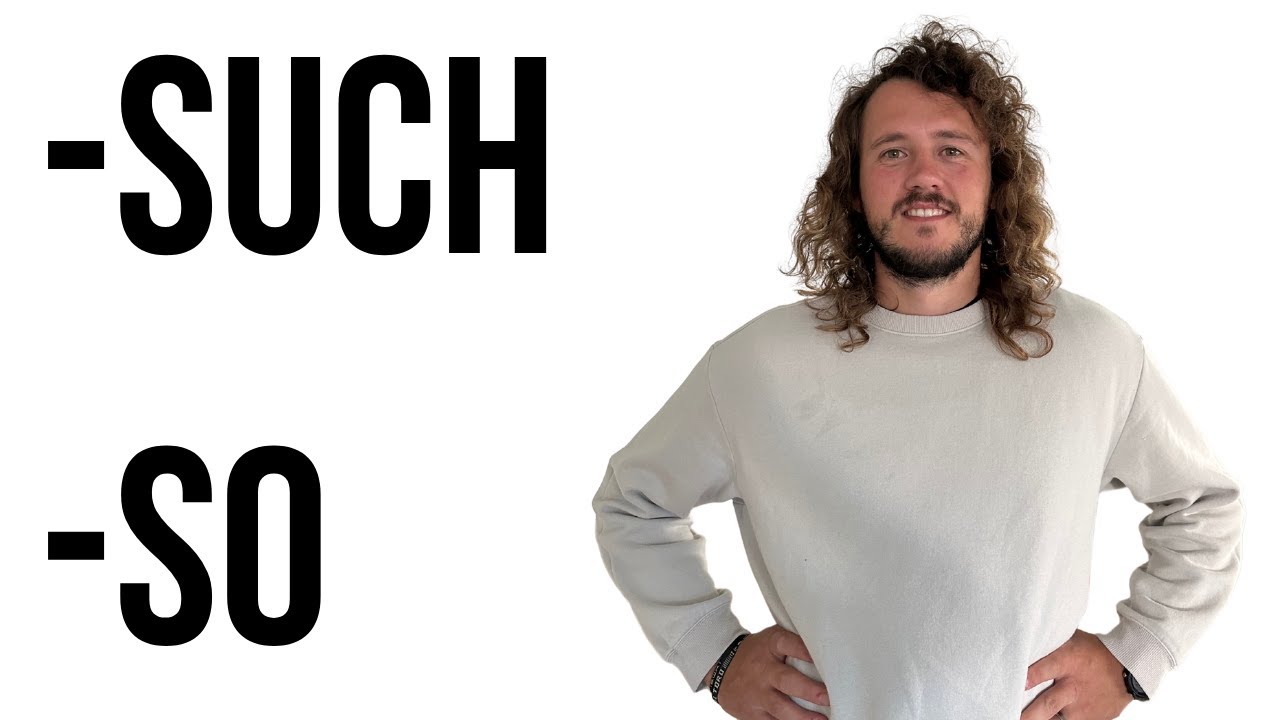 ¿Cómo se Usan SUCH y SO en INGLÉS? - Clase de Inglés 😃
