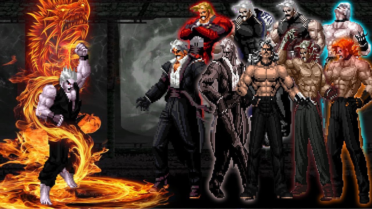 [Mugen KOF] Infernowalker Ken Vs Bosses Rugal Team