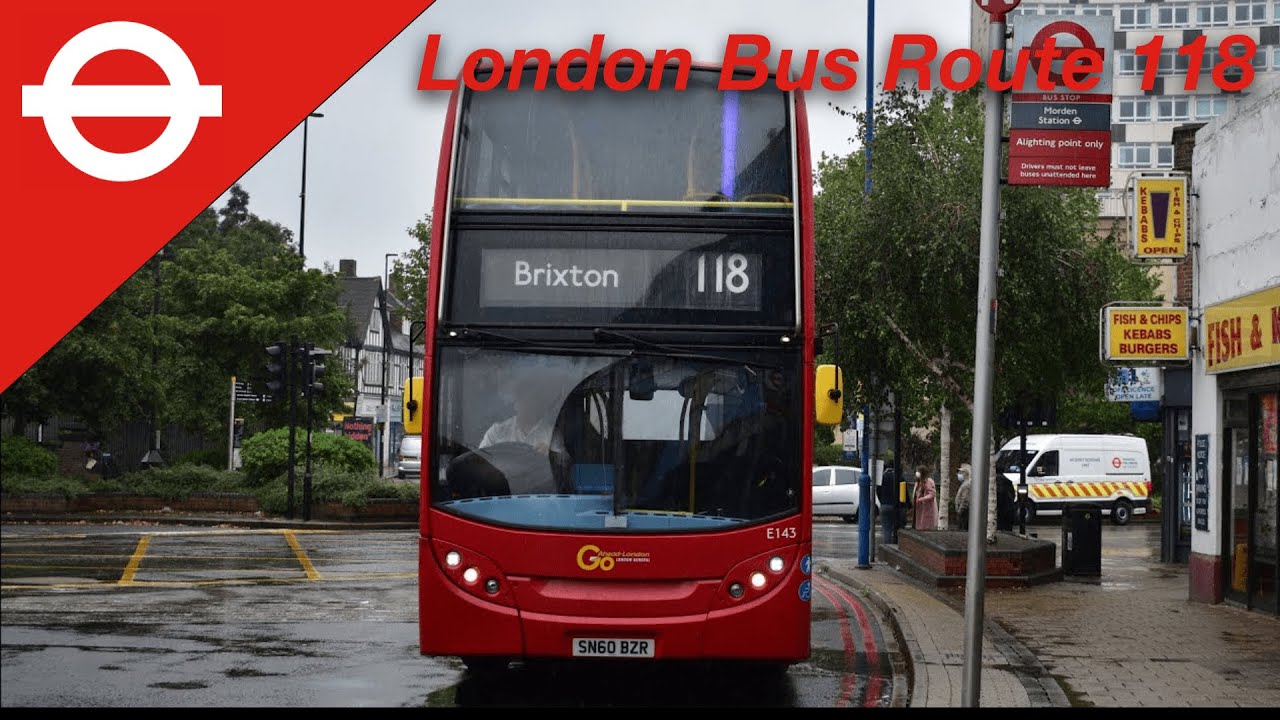 @118 Brixton to Morden 🇬🇧 Go Ahead London Bus, Full Route Bus Ride