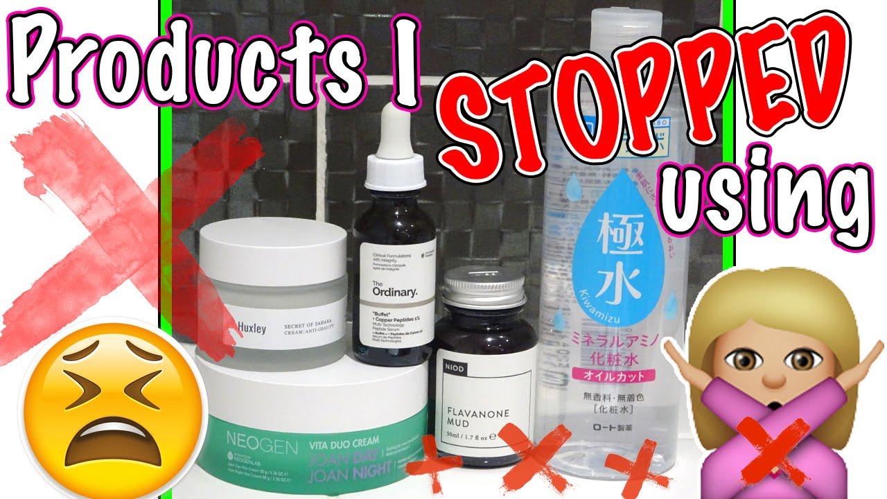 Skincare Products I stopped using! 
