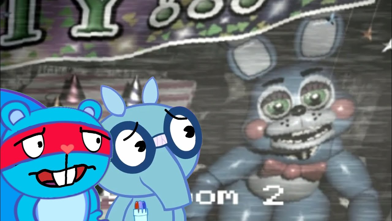 Сплендид и Сниффлс играют в Five Nights at Freddy's 2 (Что здесь происходит) #flippy #flaky #htf