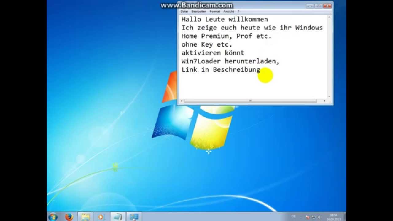 Windows 7 OHNE KEY Aktivieren