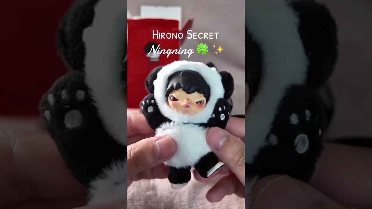 Unboxing Hirono Secret! 🍀✨🩷🫶🏻 #popmart #hirono #secret #clot #ningning #lucky #blindbox