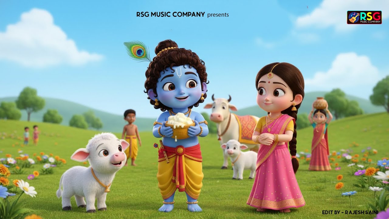 Choti Choti Gaiya, Chote Chote Gwal | छोटी छोटी गैया | #Little Krishna Bhajan - Krishna Bal Leela