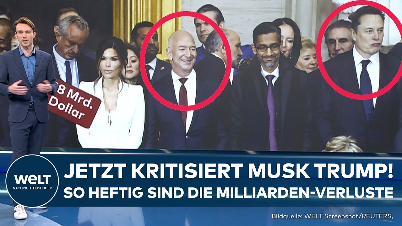 USA: So viele Milliarden verlieren Superreiche durch Börsen-Crash! Heftige Zahlen für Musk und Bezos