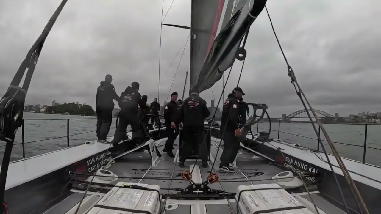 1.Super Maxi SHK Scallywag Out, Retired, from the Rolex Sydney Hobart Race. Bowsprit Busted, AGAIN!