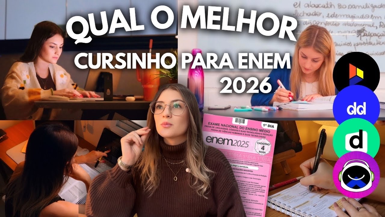 Qual o MELHOR CURSINHO ONLINE para o ENEM 2026? (AN&Aacute;LISE COMPLETA E SINCERA)