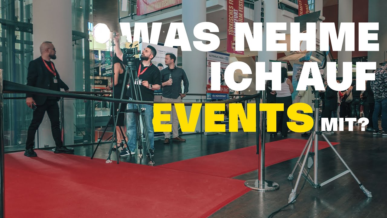 Was nehme ich an Equipment für Eventfotografie & Videos mit?