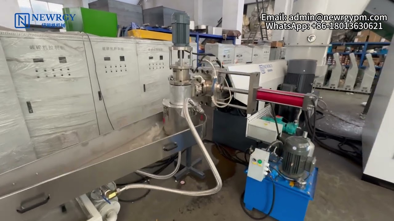 plastic film compactor type pelletizing line