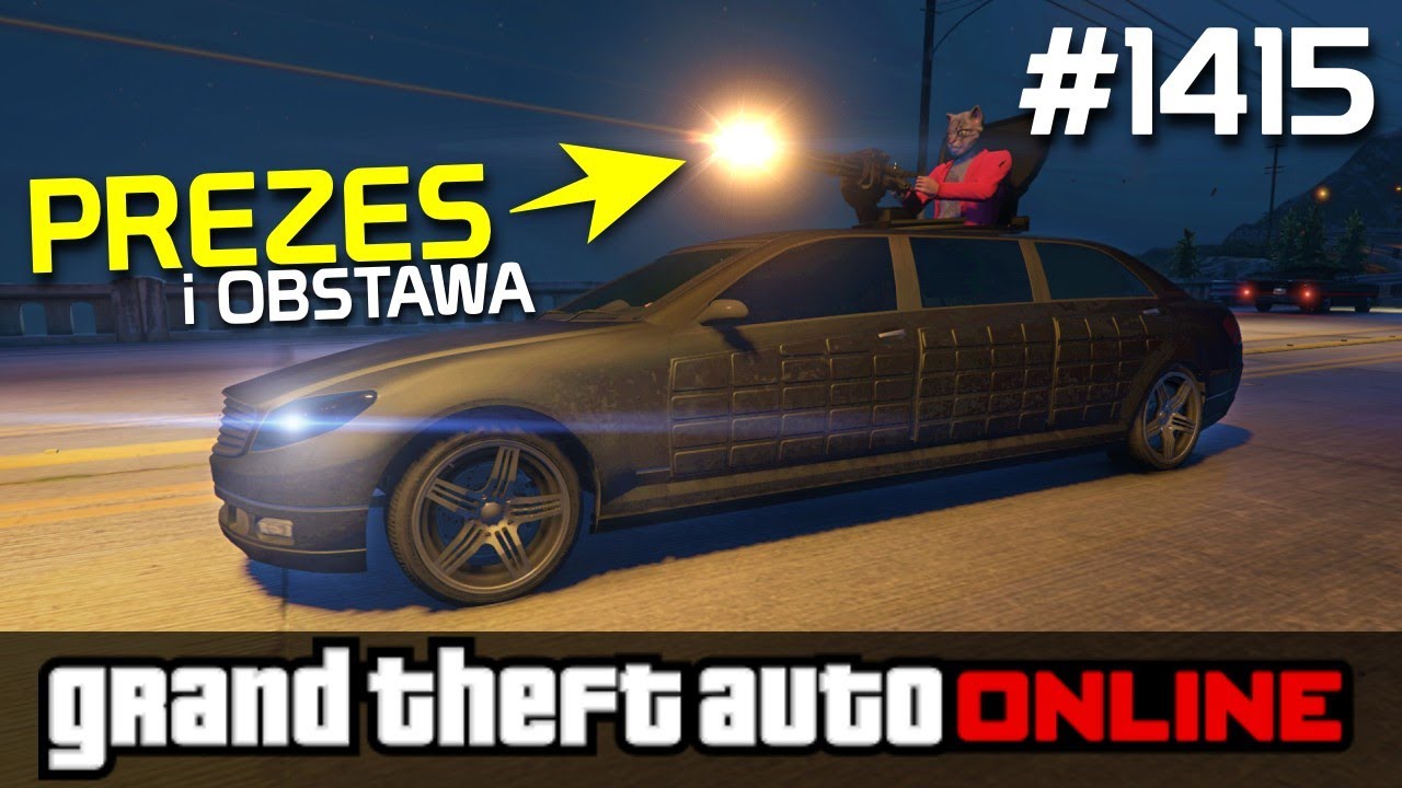 GTA 5 PC Online Po Polsku [#1415] PREZES i jego OBSTAWA w Pracy /z Bertbert & Skie