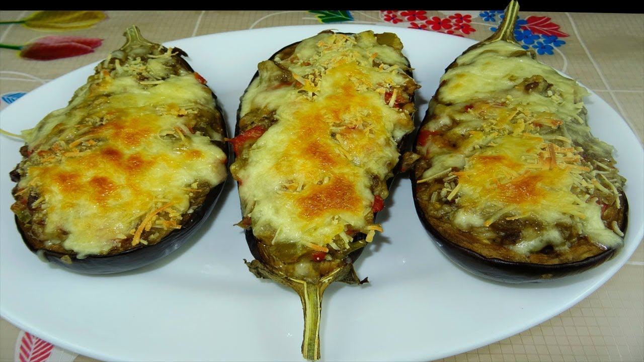 DELICIOSAS BERENJENAS RELLENAS DE CARNE | RECETA FÁCIL