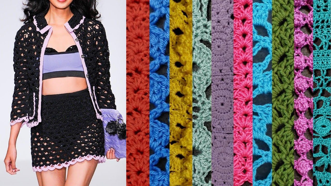 CROCHET CHANEL STYLE SET