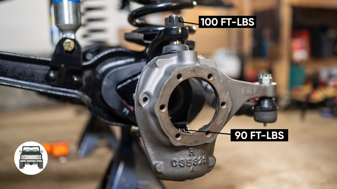 Установка шарового шарнира Dana 44