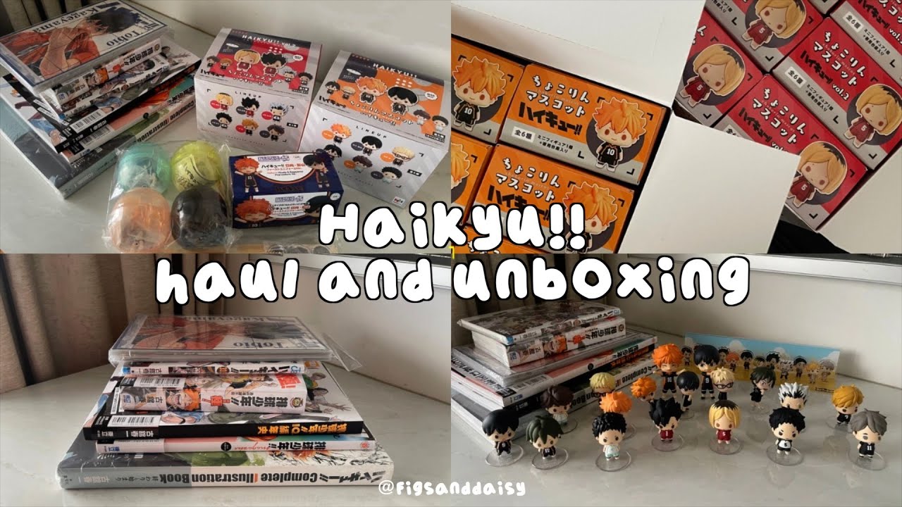Haikyuu!! haul and unboxing (Gachapon/ Books/ Figurines/ Standees)