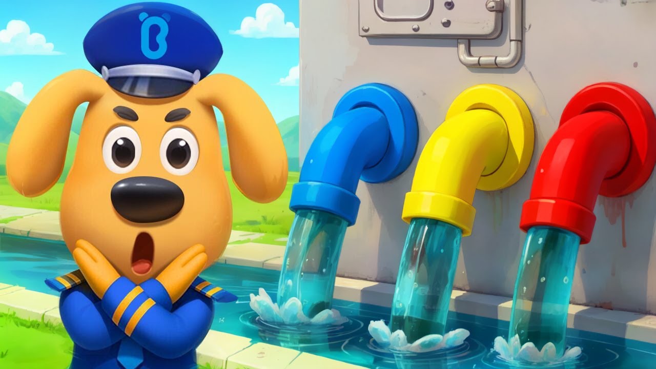 Water Pollution Rescue Mission | Safety Rules | Stories | Sheriff Labrador | Kids Cartoon | BabyBus
