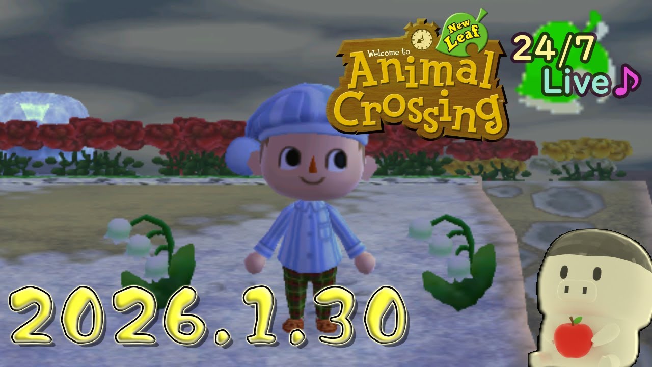 [166]とびだせどうぶつの森  24時間作業用 BGM 稀にゲームプレイ要素有  - ACNL 24/7 Hour Live  2026.1.30 