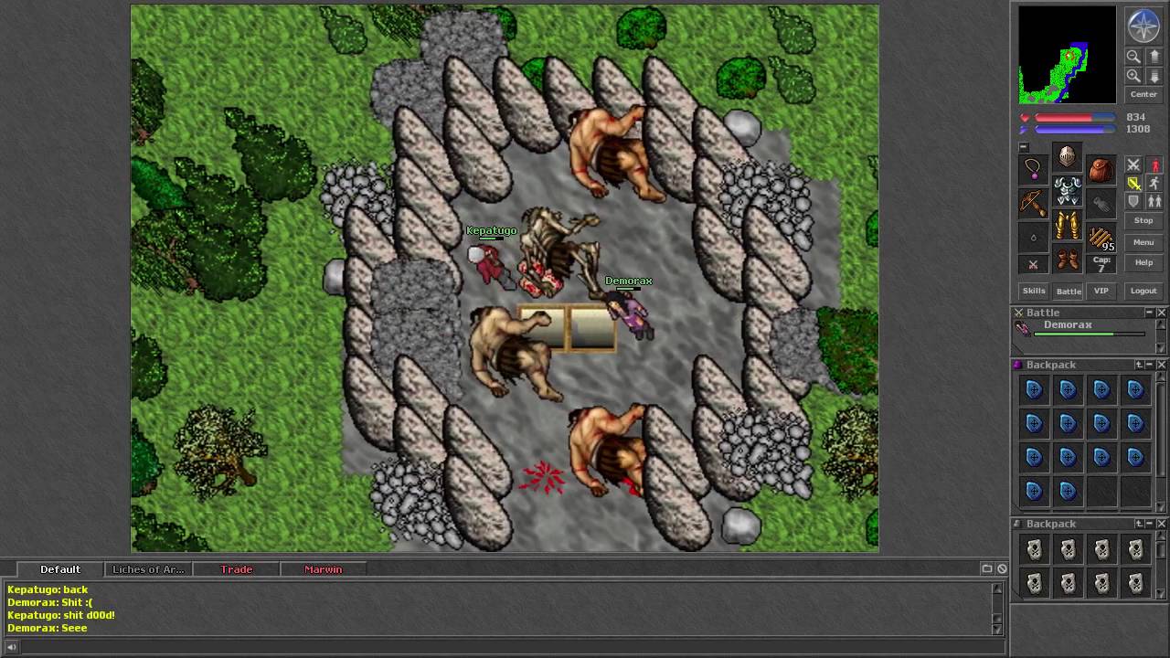 Tibia [7.2] Level 109 RP hunts Behemoths