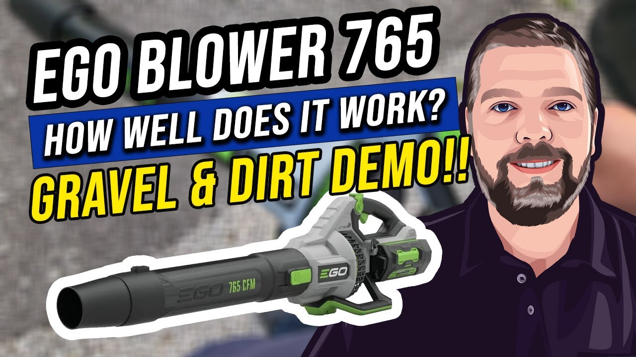 EGO Blower 765 CFM Review and Demo / Blasting Gravel & Dirt With EGO 765 Cordless Blower
