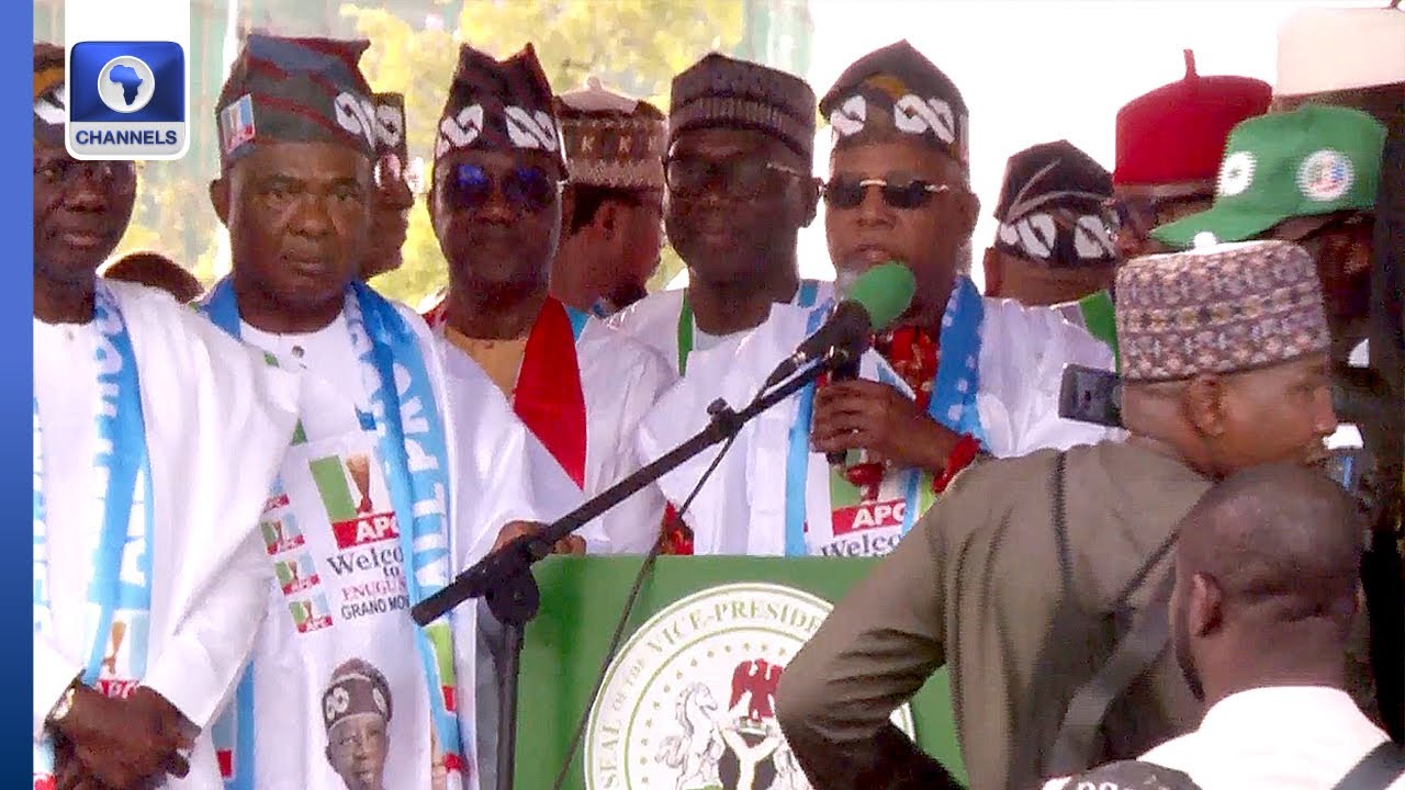 VP Shettima, Akpabio, Oshiomhole Others Storm Enugu To Welcome Gov Mbah Into APC