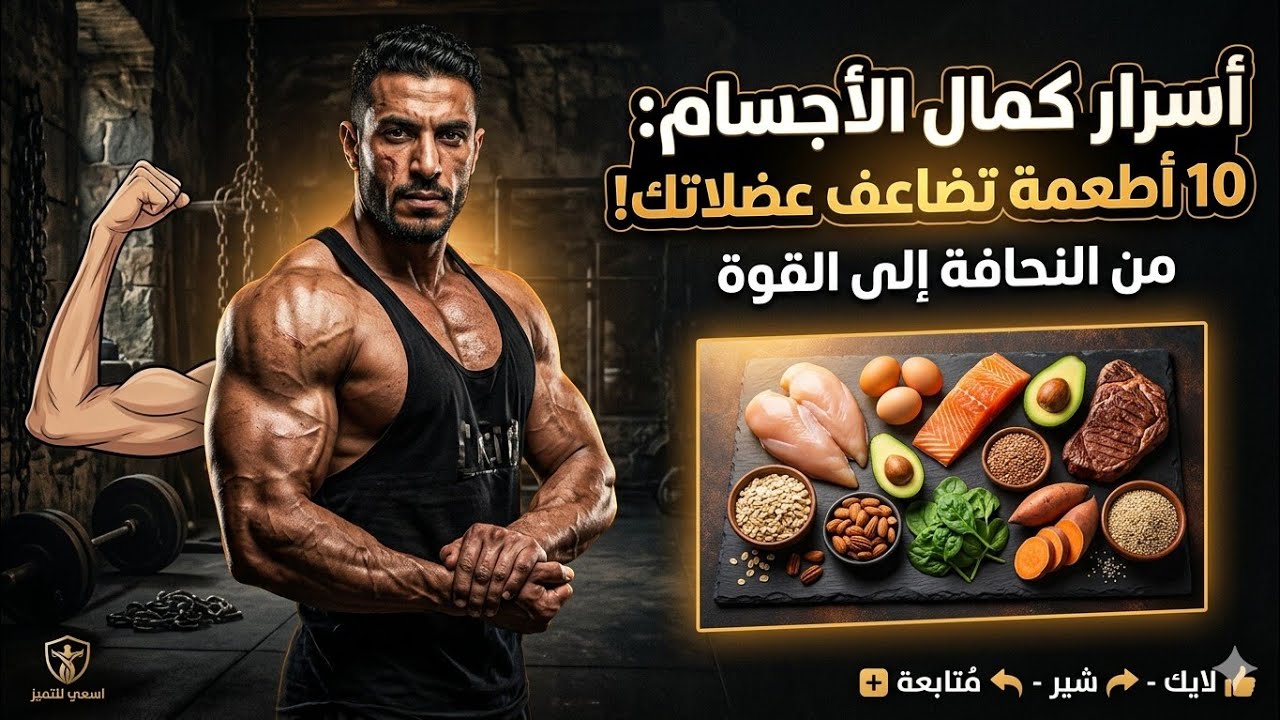 أسرار كمال الأجسام: 10 أطعمة ستضاعف كتلة عضلاتك بشكل غير متوقع!وقل وداعاً للنحافة من الضعف إلى القوة