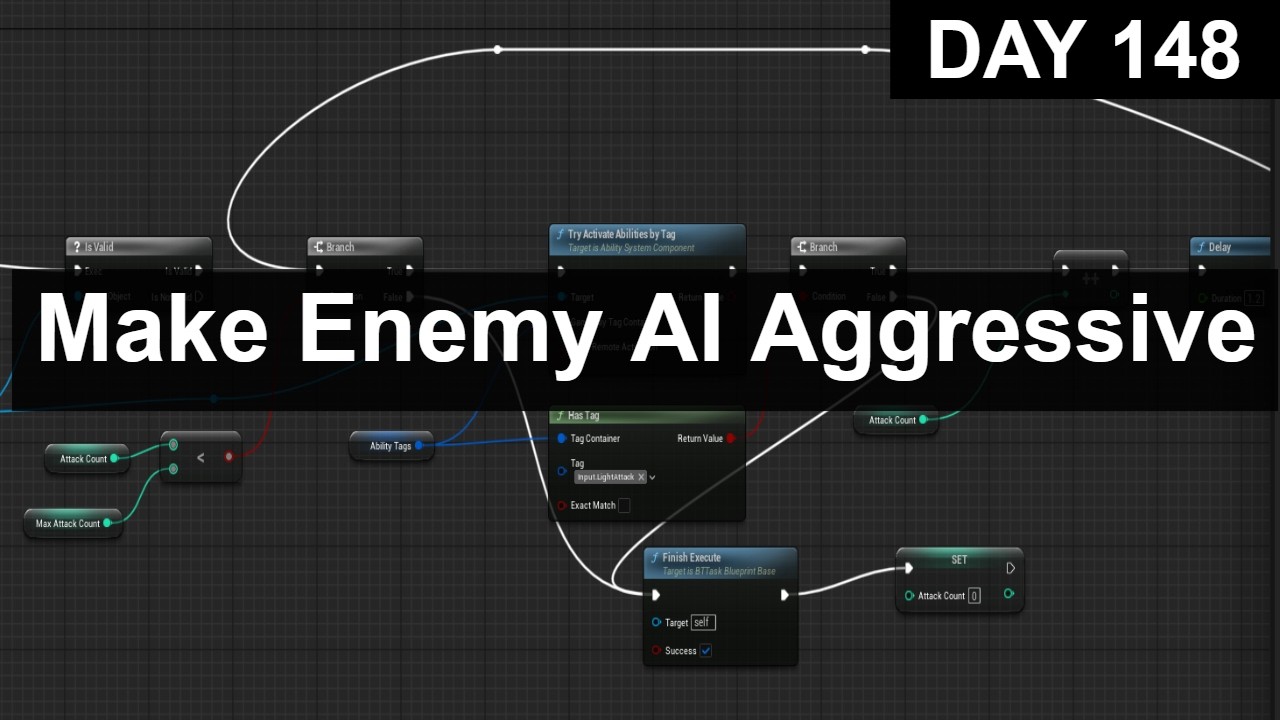 Day 148 Project Rance — Make Enemy AI Aggressive [AI behavior]