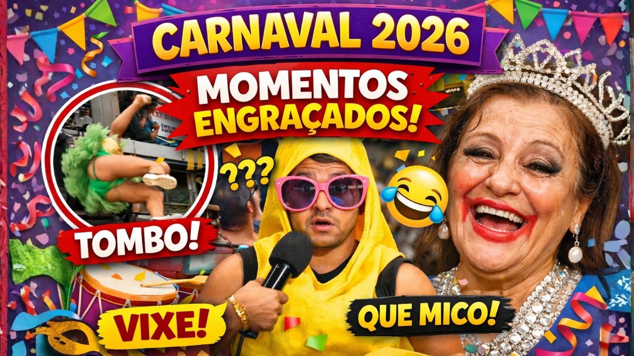 Vídeos engraçados do CARNAVAL 2026: Os Momentos MAIS ENGRAÇADOS Que Viralizaram! 😂🎉