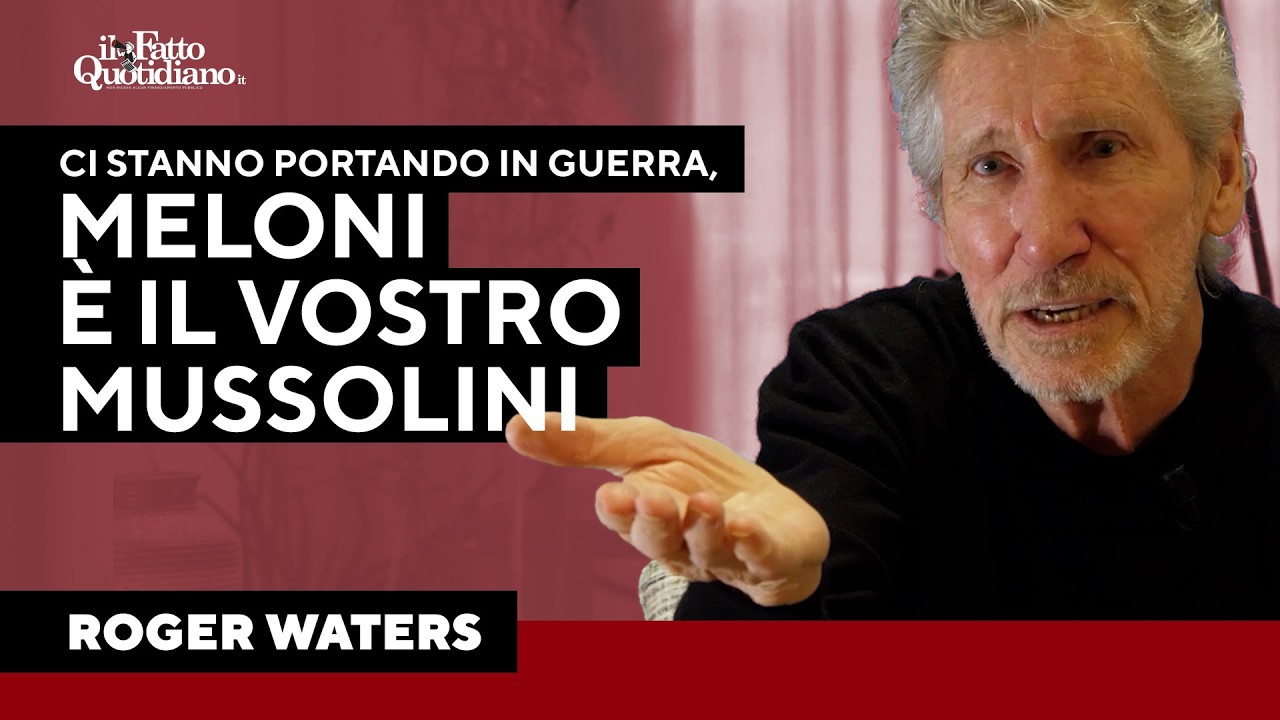 Roger Waters: “I governi europei ci stanno preparando alla guerra, Meloni è il vostro Mussolini”