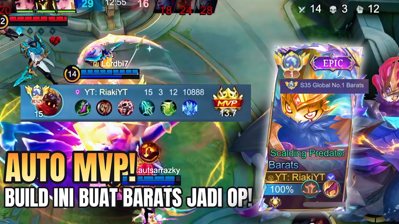 AUTO MVP! MENUJU GLOBAL 1 BARATS LAGI ~ MLBB