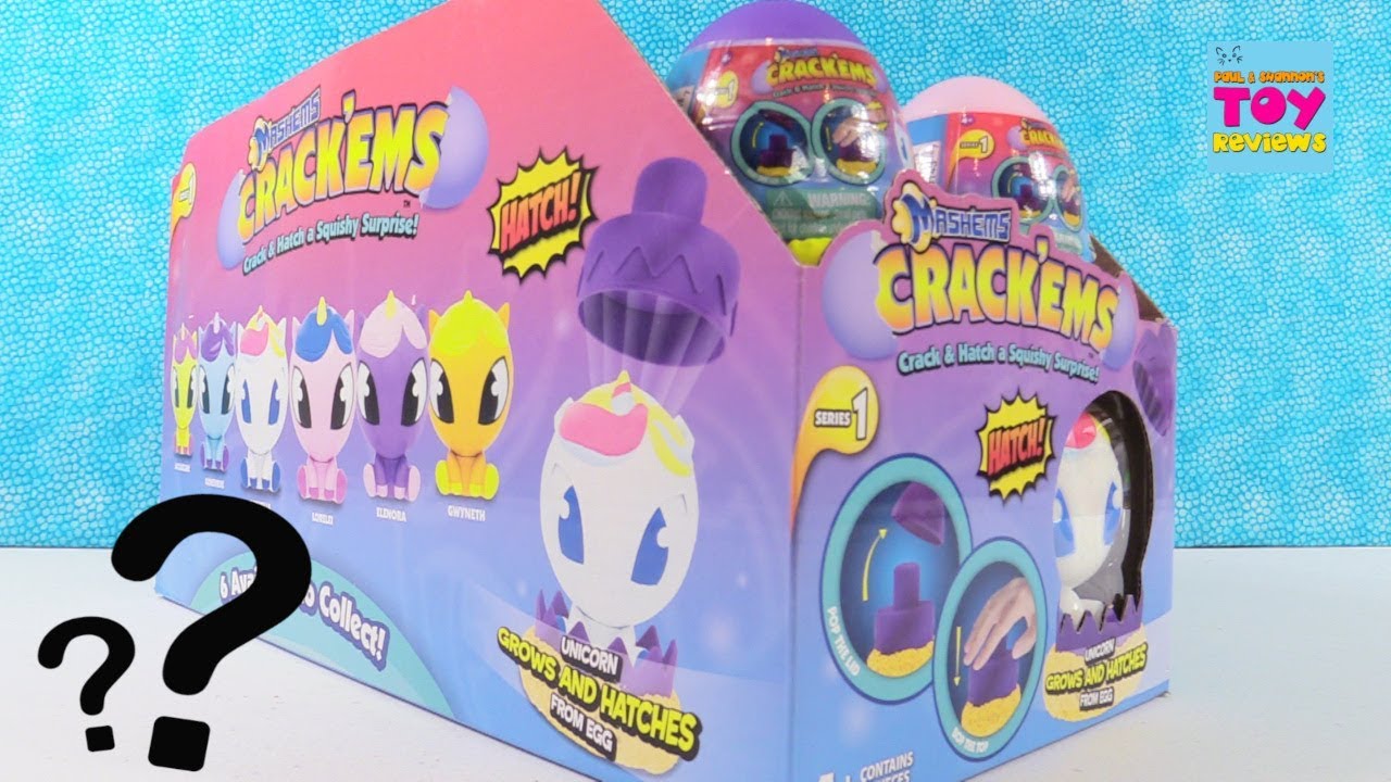 Hatch A Unicorn Mashems Crackems Squishy Fun Blind Bag Surprises | PSToyReviews