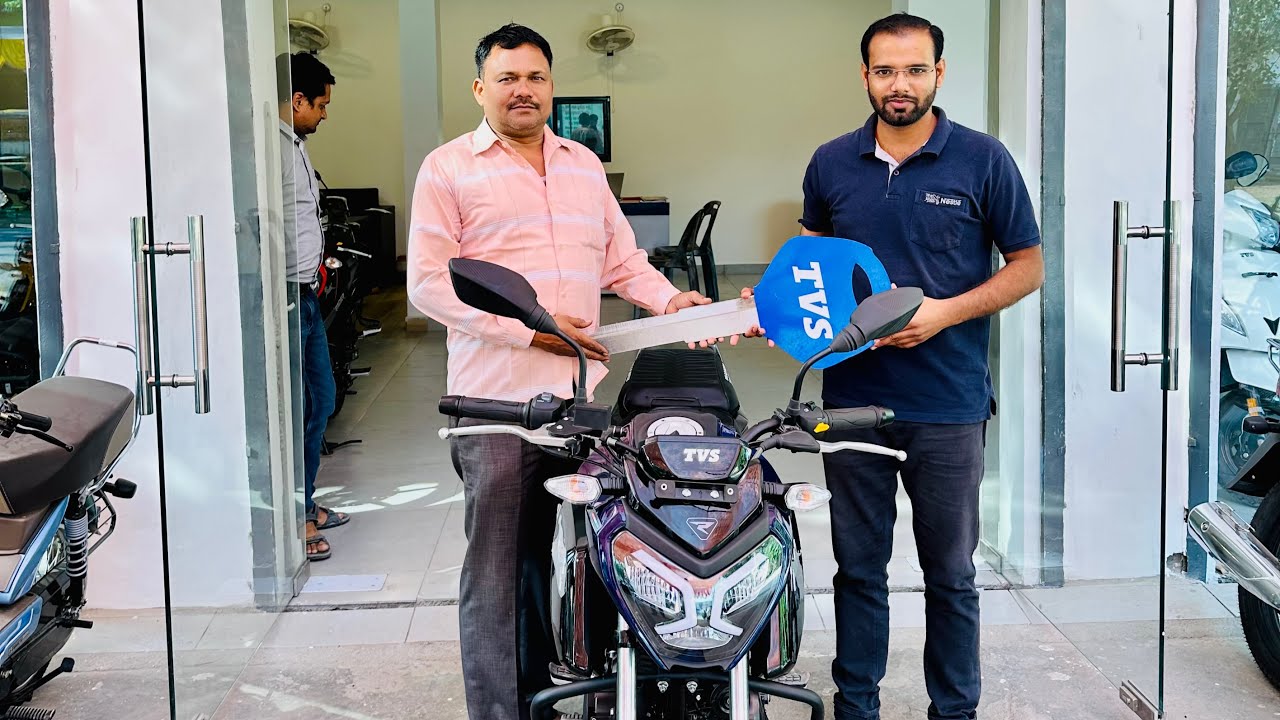 Taking Delivery of TVS Raider 125