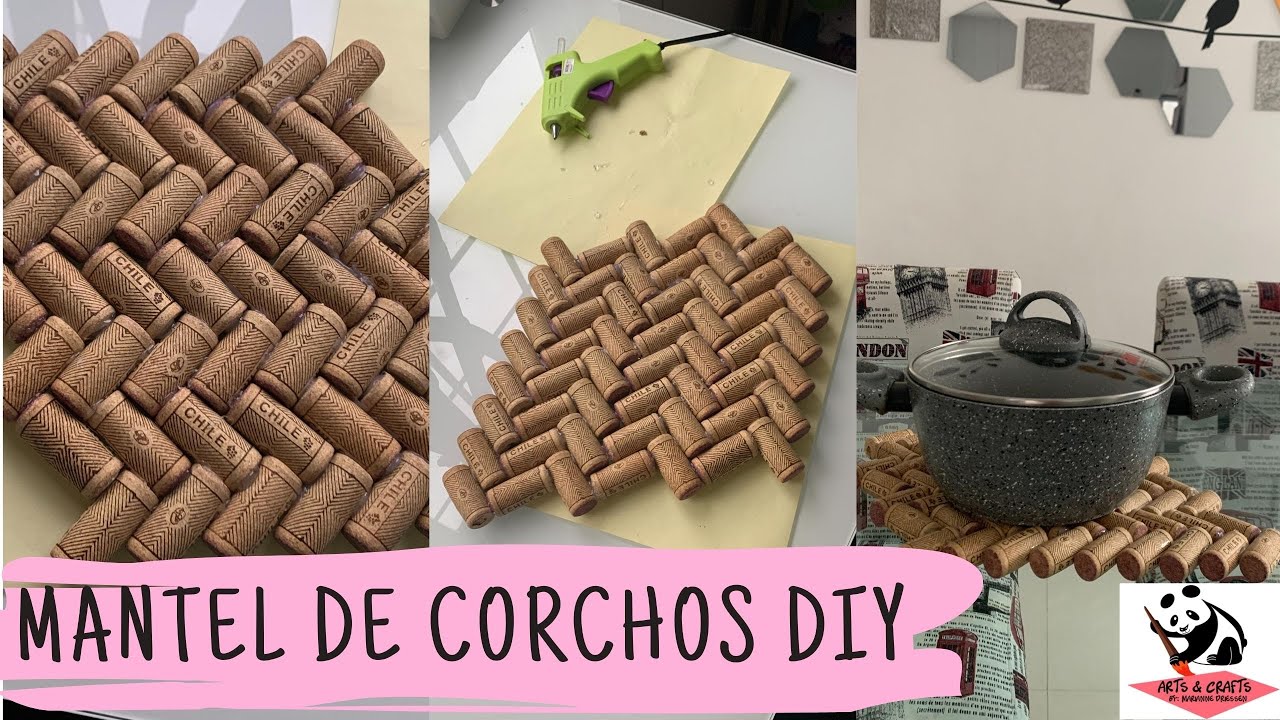 Mantel / Salvamantel de Corchos DIY | Ideas para reciclar corchos de vino