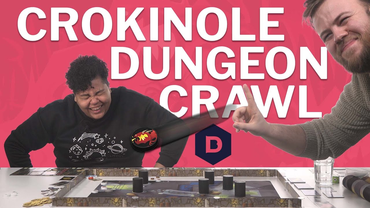 Catacombs: the Crokinole dungeon crawler! - Dexterity board game playthrough