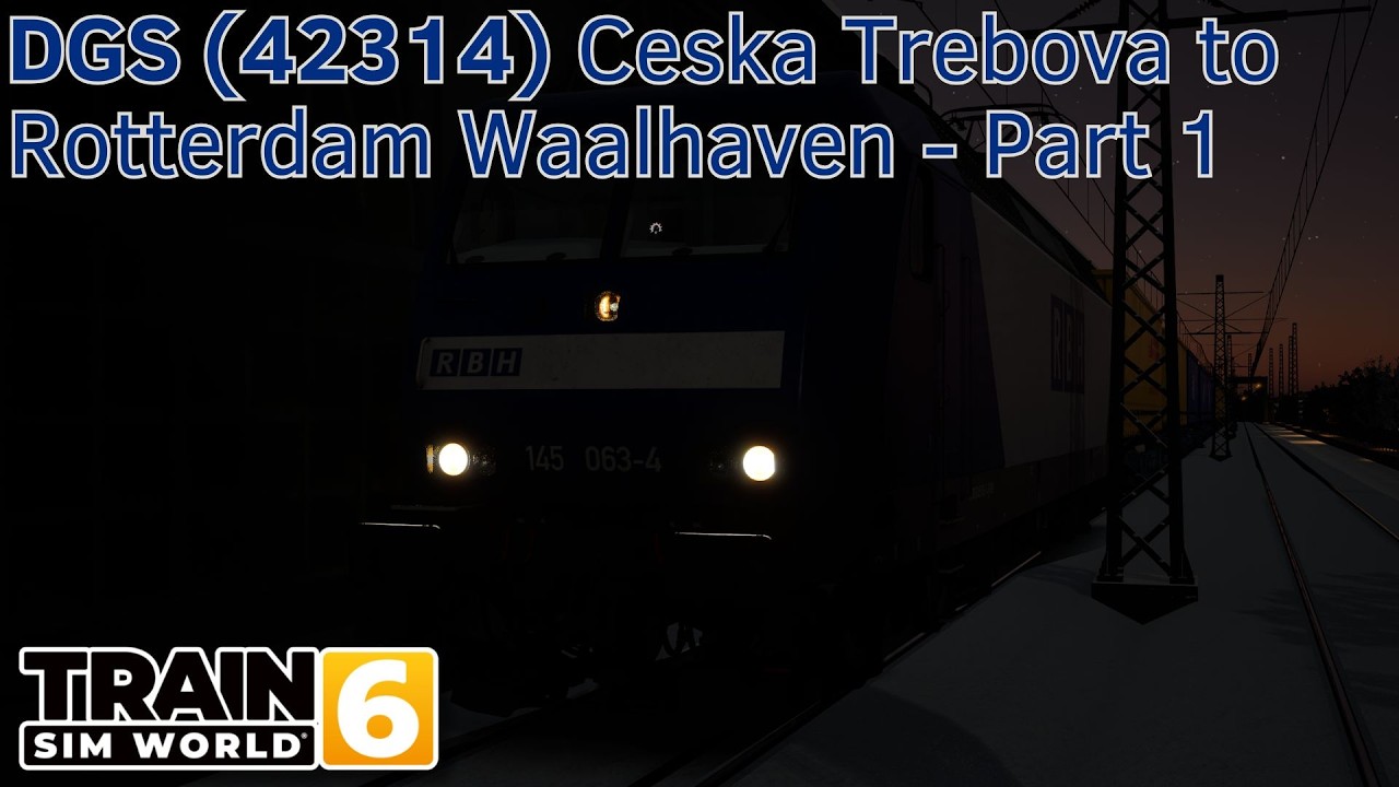 DGS (42314) Ceska Trebova to Rotterdam Waalhaven - Part 1 - Leipzig - Dresden - BR 145 - TSW6