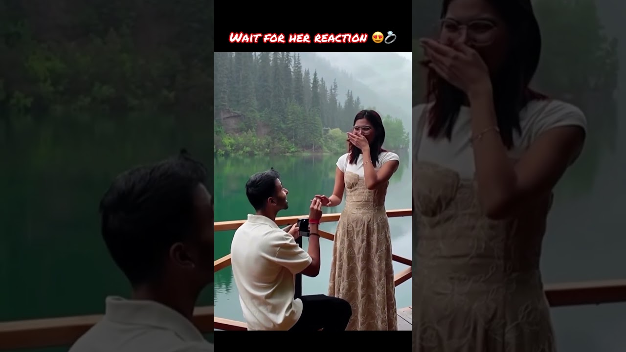 Wait for her reaction 😍💍