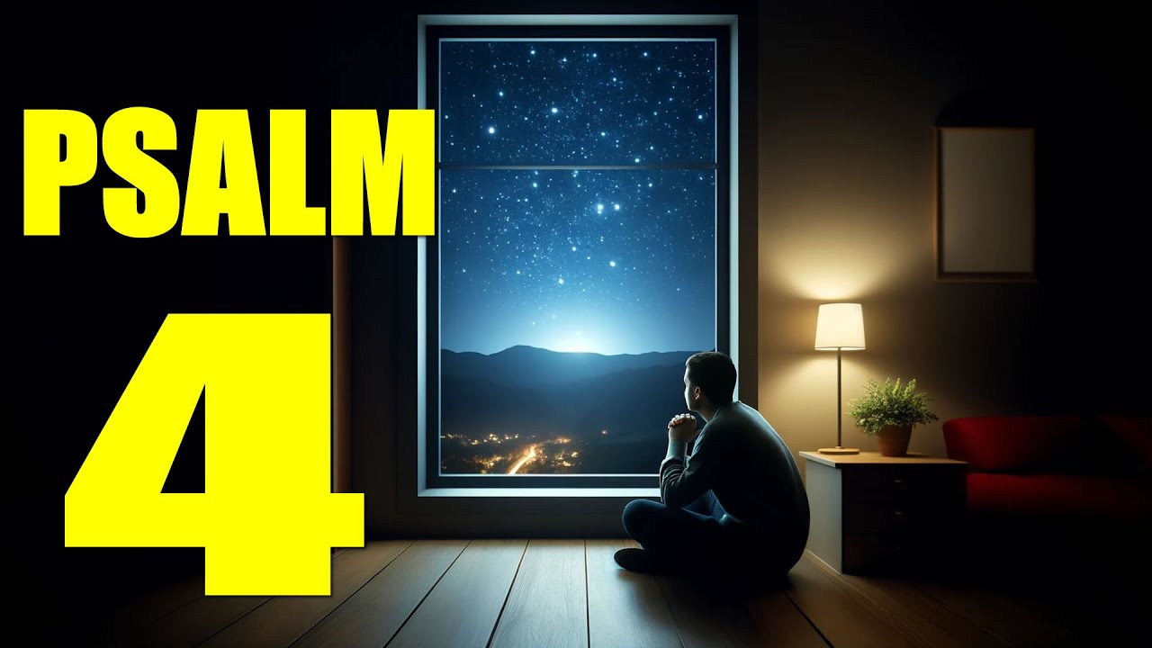 Psalm 4 Reading: Finding Peace in the Presence of God (With words - KJV)