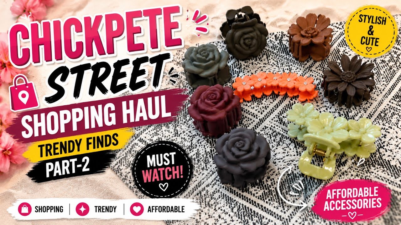 Chickpete Street Shopping Haul #chickpet #earrings#trendingshort#streetshopping #Bangalore Part-2