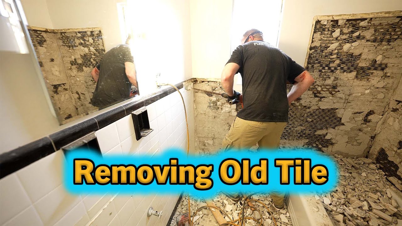 Old Tile Removal | Mud Bed Walls | PLAN LEARN BUILD