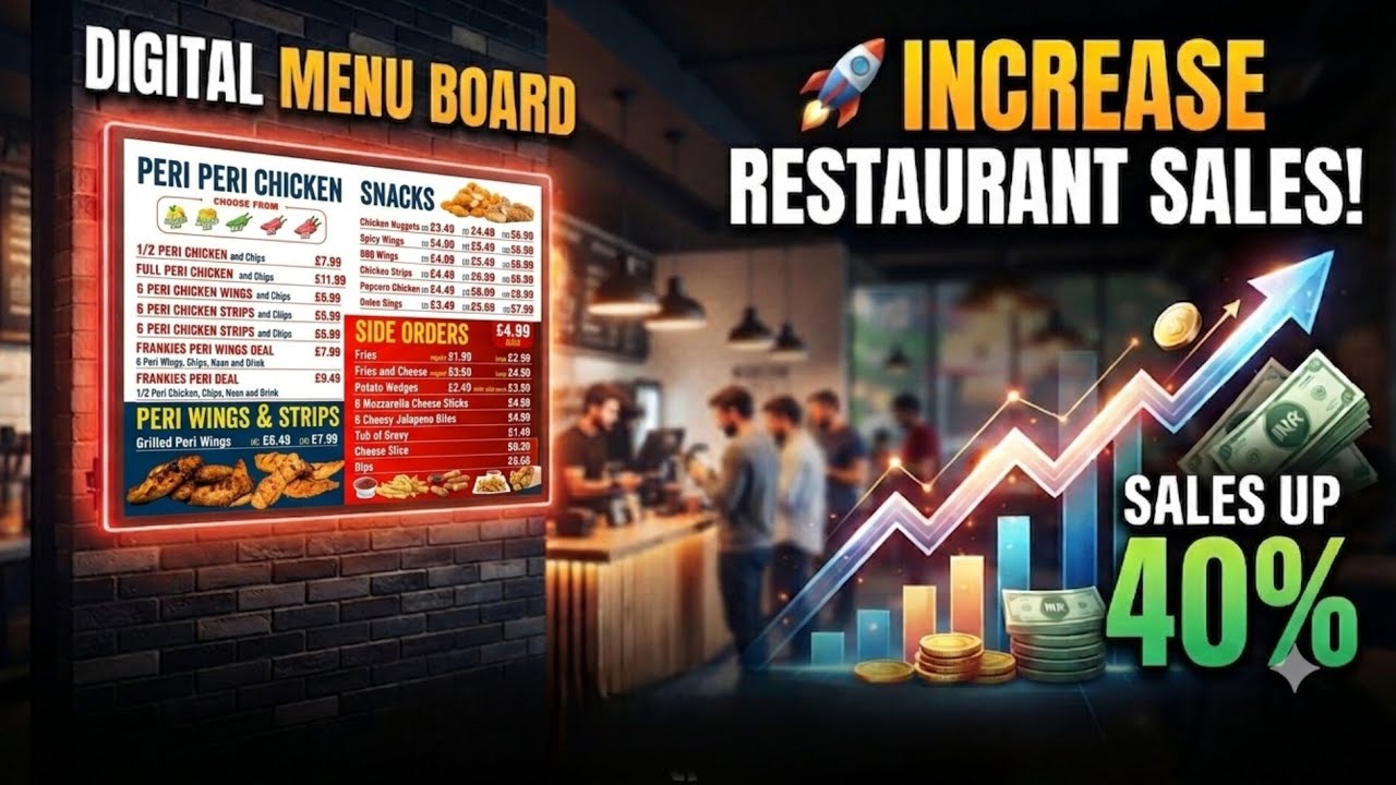 creative restaurant marketing | modern fast food restaurant design | led menu boards for restaurants