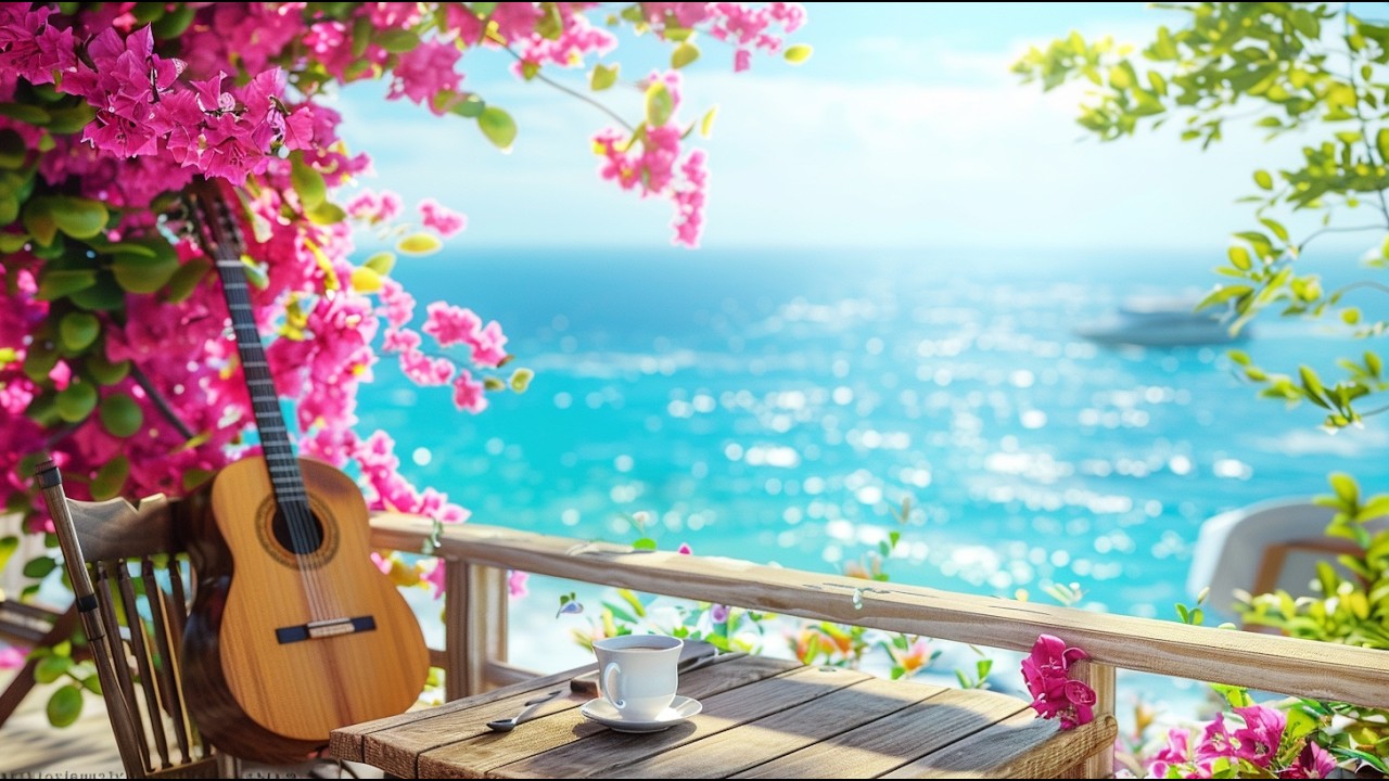 Italian Coastal Melodies ☀️ Italian Guitar Music & Romantic Mediterranean Coastal Vibes 4K