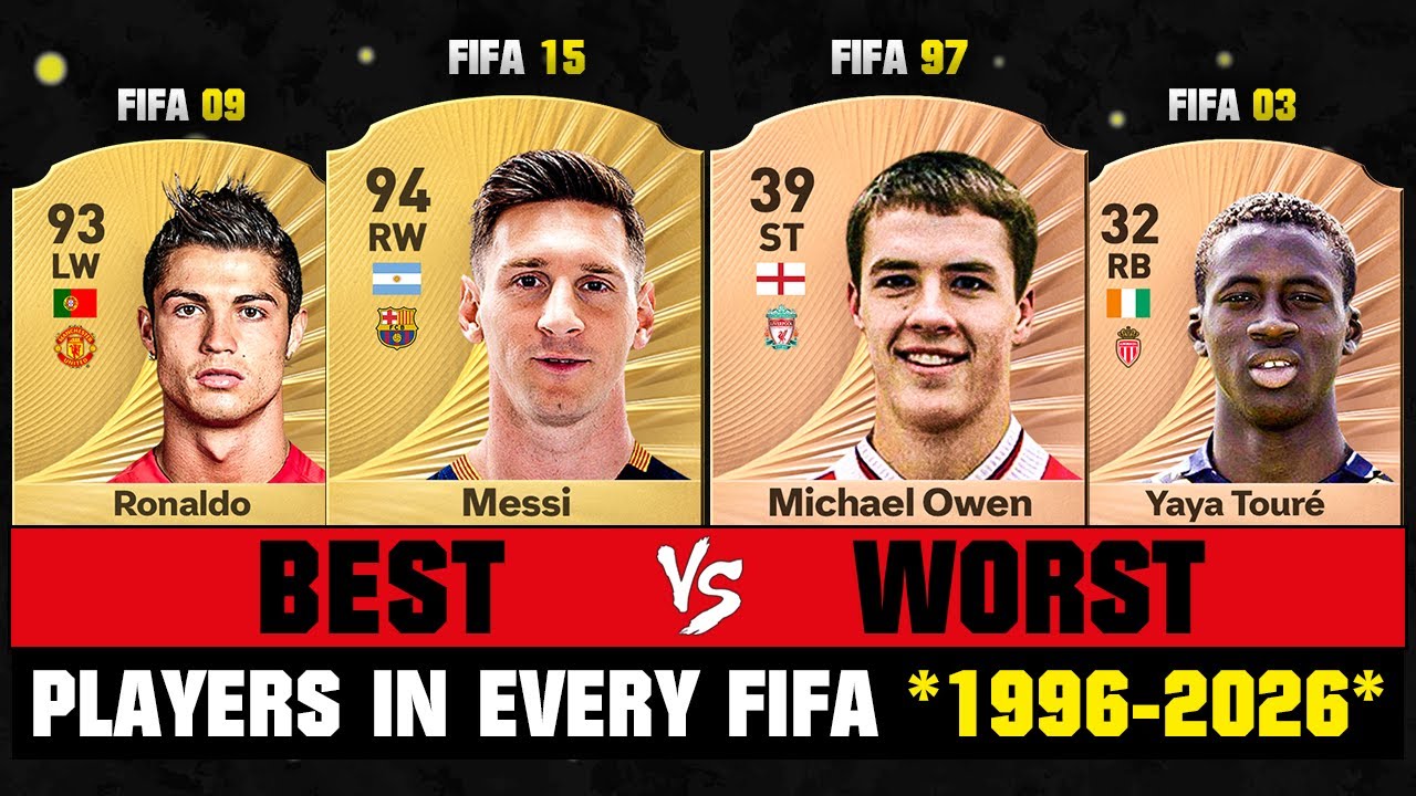 BEST VS WORST Football Players In Every FIFA Game 1996-2026! 😱🔥 ft. Ronaldo, Messi, Owen… etc