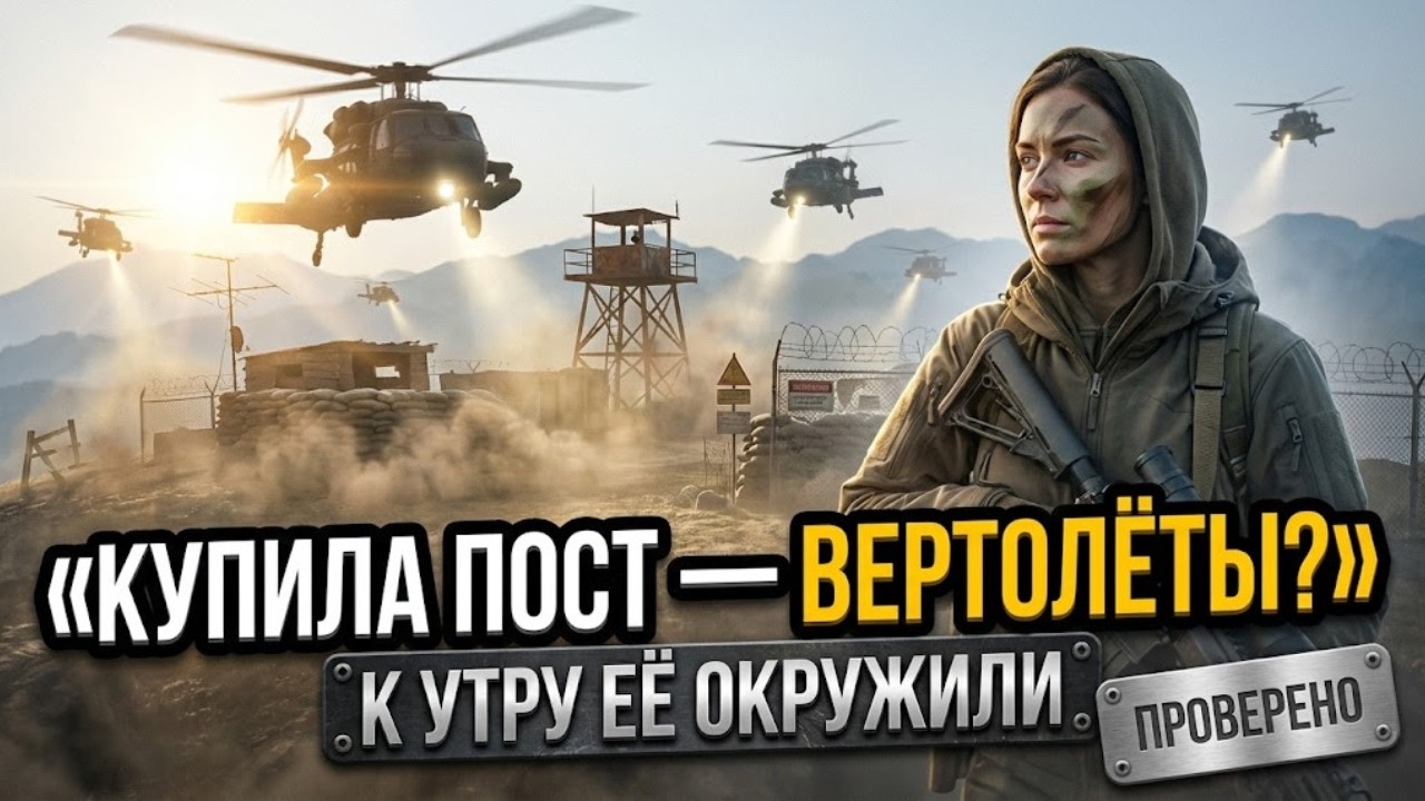 Бывшая снайперша купила заброшенный боевой пост — к утру военные вертолеты окружили ее
