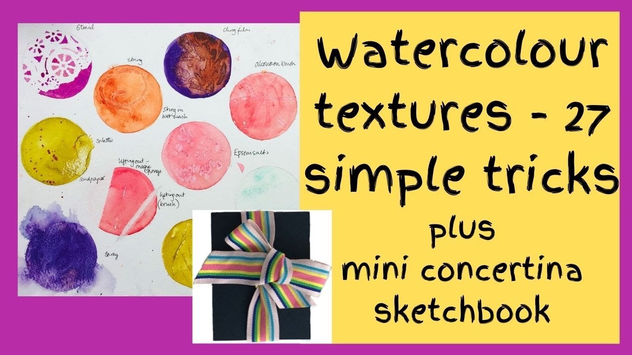 Watercolour texture - 27 simple tricks for watercolour texture